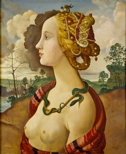Kopio niin kutsutusta Simonetta Vespuccin muotokuvasta, 1939