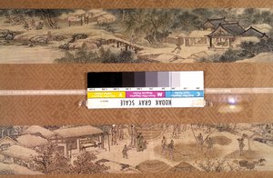 Art Coreen: Kim Tu Ryangille (Tu-Ryang) (1686-1764) kuuluva neljän vuodenajan maisema tekijältä Korean School