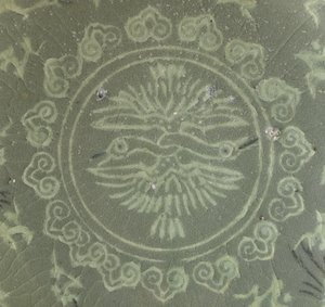 Kulho, jossa nosturit ja pilvet, n.1150-1200 tekijältä Korean School