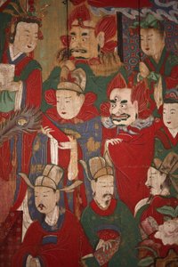 Byeonseong, helvetin kuudes kuningas (yksityiskohta), 1798 tekijältä Korean School