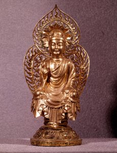 Coreen Art: Buddha-patsas kultainen. Silla-kausi, 8.-10. vuosisata. Korean kansallismuseo tekijältä Korean School