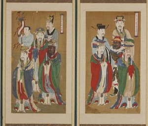 Processional Scene, Choson-dynastia (väri paperille ja silkille)