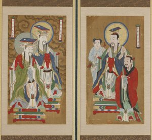 Processional Scene, Choson-dynastia (väri paperille ja silkille)
