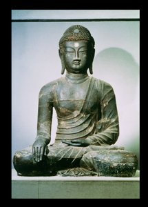 Istuva Shakyamuni Buddha vaihtamisesta (rauta) tekijältä Korean School