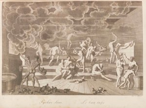 Venäläinen kylpylä. Venäjän kansat eli Charles de..., 1811-1812 kuvaus tapoista.