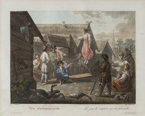 Peli laudalla hyppäämisestä, noin 1812