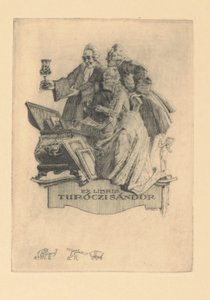 Ex libris on Sándor Turóczi Ex libris Sándor Turóczi (esineen nimi)