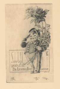 Onnittelut Istvan Lusztigille Sydämelliset onnittelut, Dr. István Lustig (otsikko esineessä)