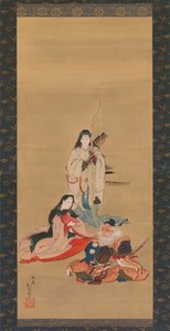 Legendaarinen keisarinna Jingu, 1800-luvun puoliväli. tekijältä Kosai Hokushin