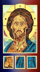 Kultainen Jeesus-kuva tekijältä Kostyantin Malginov