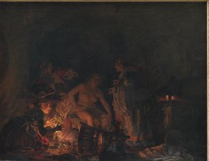 Leonora Christinaa tutkitaan vankilassa tekijältä Kristian Zahrtmann