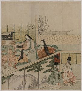 Hovinaiset tekevät nukkeja, 1790-luku. tekijältä Kubo Shunman