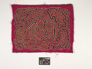Paitapaneeli (Mola) (kuva) tekijältä Kuna Indian Culture