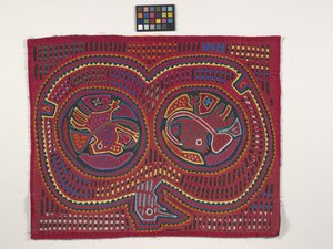 Paitapaneeli (Mola) (kuva) tekijältä Kuna Indian Culture