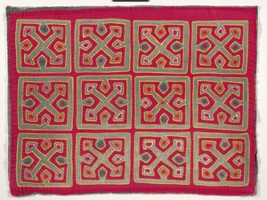Shirt Panel (mola), n. 1950 (applikoitu puuvilla)
