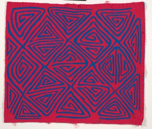 Shirt Panel (mola), n. 1950 (applikoitu puuvilla) tekijältä Kuna Indian Culture