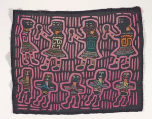Shirt Panel (mola), n. 1950 (applikoitu puuvilla)