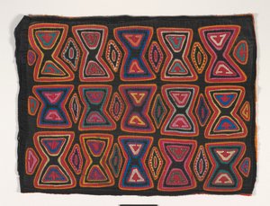 Paitapaneeli (mola) (applikoitu puuvilla) tekijältä Kuna Indian Culture
