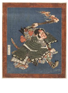 Kabuki-näyttelijä, Ichikawa Danjuro VII, n. 1815-1820 (puupalikka paperilla)