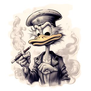 Scrooge McDuck polttaa suurta marihuanaa 1