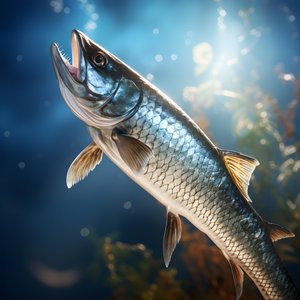 Snoek, eräänlainen kala, pyydettiin siimalla 2