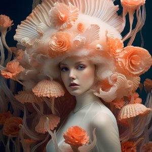 Lähikuva kauniista vedenalaisesta Actinia Sea Anemones -kukkajumalattaresta 3