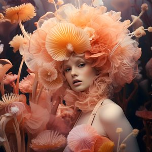 Lähikuva kauniista vedenalaisesta Actinia Sea Anemones -kukkajumalattaresta 4