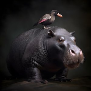 Capybara sekoitettuna hopeaselkägorillaan 1