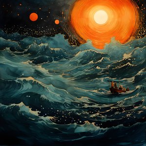 Kaksi venettä liukui äänettömästi musteen veden läpi kohti kieppuvaa Charybdistä, täysikuuta, joka oli ainoa valo Pohjanmeren tyhjässä maailmassa. 3