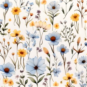 aquarell boho kukkaiset luonnonkasvit 2