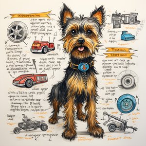 selitys mekaaniselle yorkie-koiralle 2