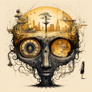 leonardo davinci konsepti sketch albumi kuvitus puun juuri, joka kasvaa maasta ja nousee taivaalle kuin jakki ja pavunvarsi 1