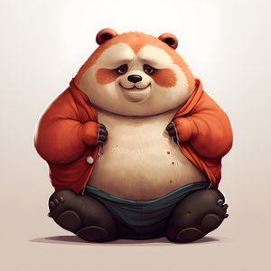punainen panda lihava ihmislapsi 2