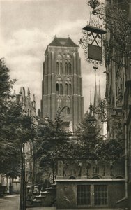 Gdansk. Jopengasse - Marienkirche, 1931 tekijältä Kurt Hielscher
