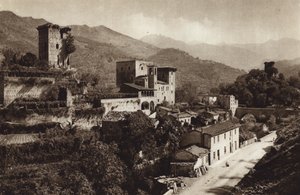 Italia: Castello Verrucola, Fivizzano (b/w kuva) tekijältä Kurt Hielscher