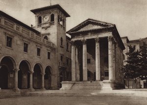 Italia: Polo, Tempio Augusteo (valkoinen kuva) tekijältä Kurt Hielscher