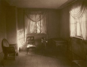 Weimar, ilta-auringonpaiste Goethen työhuoneessa puutarhatalossa; Weimar, Ilta-aurinko Goethen työhuoneessa kesämökissä (m/w kuva) tekijältä Kurt Hielscher