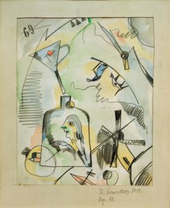 Aq. 10 (Minä myllyt, sinä myllyt, hän myllyt) tekijältä Kurt Schwitters