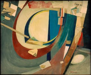 Kuva abstrakti Skoyen II tekijältä Kurt Schwitters