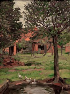 Kotitila hanhien kanssa tekijältä Kurt Schwitters