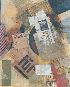 Merz 94 vihreä täplä, 1920 tekijältä Kurt Schwitters