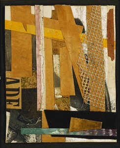 Merz-kuva; Merzbild, 1945 tekijältä Kurt Schwitters