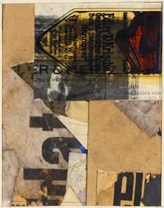Merzbild, 1922 tekijältä Kurt Schwitters