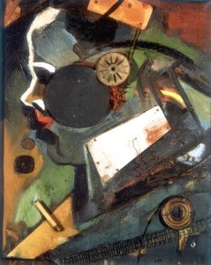 Merzbild 1A (lääkäri) tekijältä Kurt Schwitters
