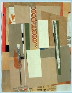 Rautatie, 2. luokka, 1923 tekijältä Kurt Schwitters