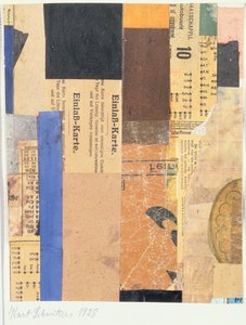 Nimetön, 1928 tekijältä Kurt Schwitters