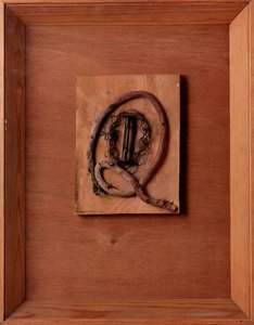 Nimetön sävellys elokuvarullalla ja langalla, kirjoittanut Kurt Schwitters (1887-1948) 1937-1940 Lontoo, Lords Gallery tekijältä Kurt Schwitters