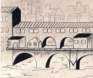 Italia, 2009 (hiilikynä paperille)