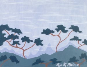 Mountain Peaks, 2004 (akryyli, ei kangasta)