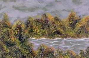 Hiljainen myrsky, 2004 (akryyli paperille)